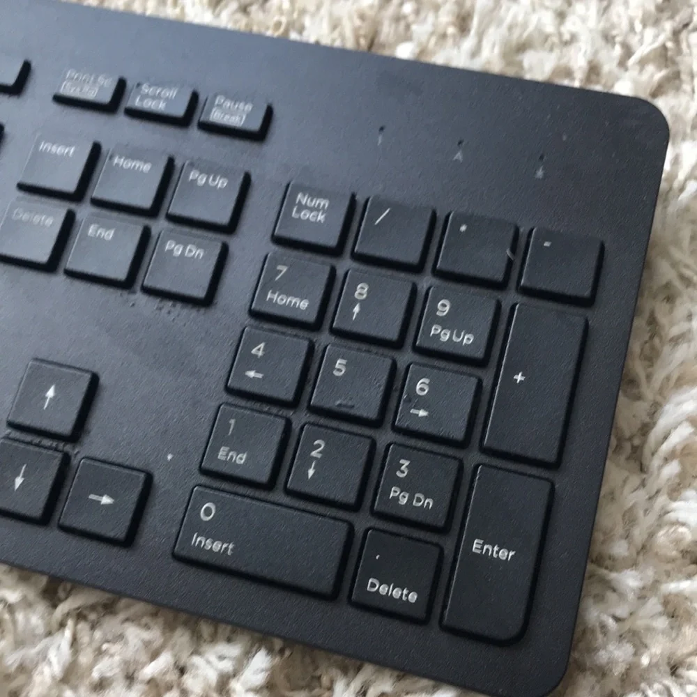 HP Black Wired Keyboard